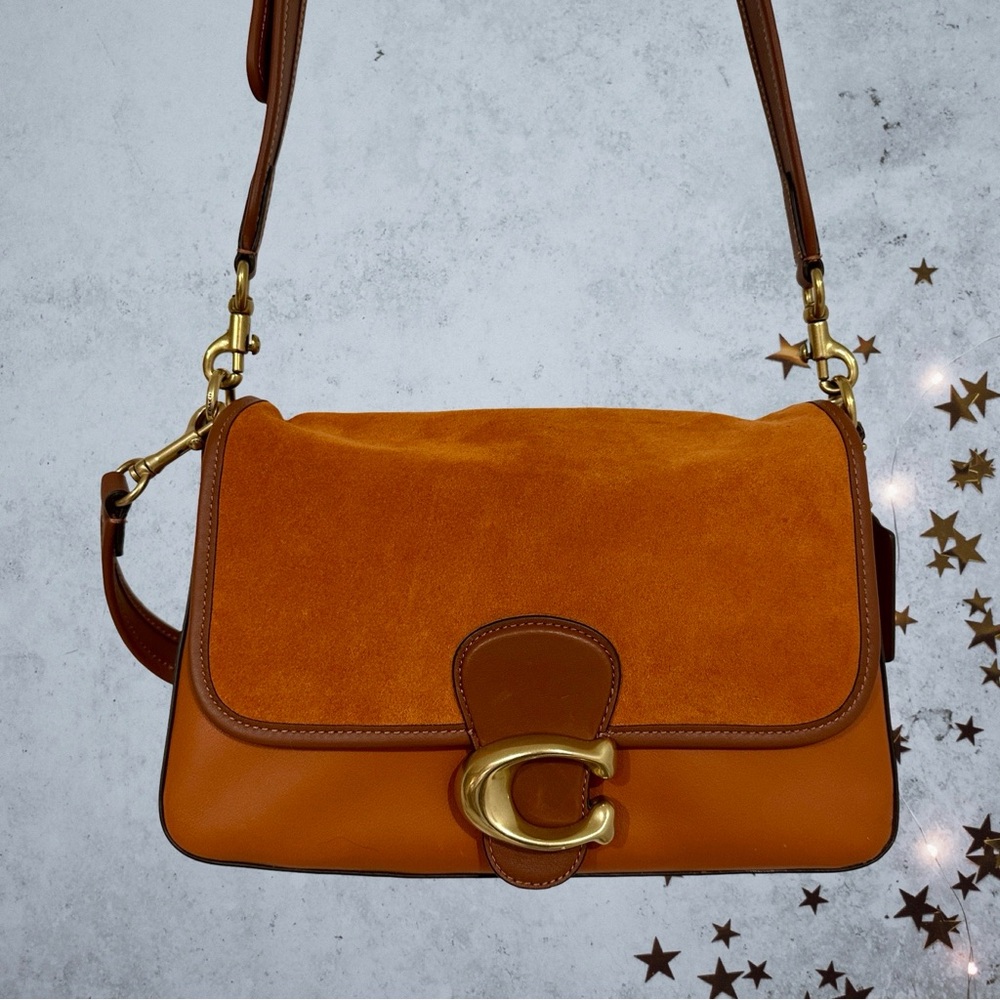 Coach Soft Tabby Canyon Leather Suede Crossbody Handbag Like New Authentic